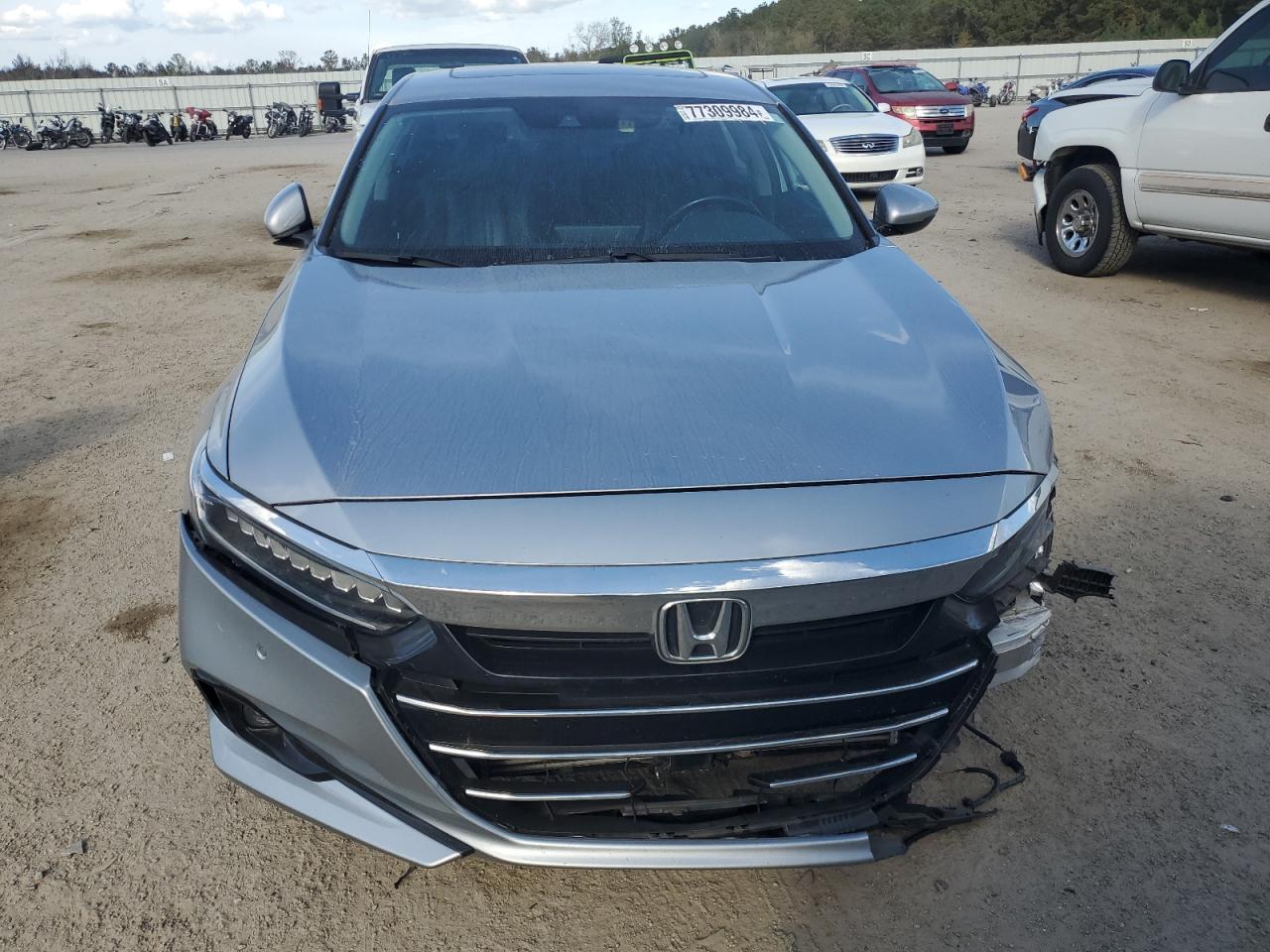 2021 Honda Accord VIN 1HGCV1F55MA122930 Copart auction photo, front end damage thumbnail 5