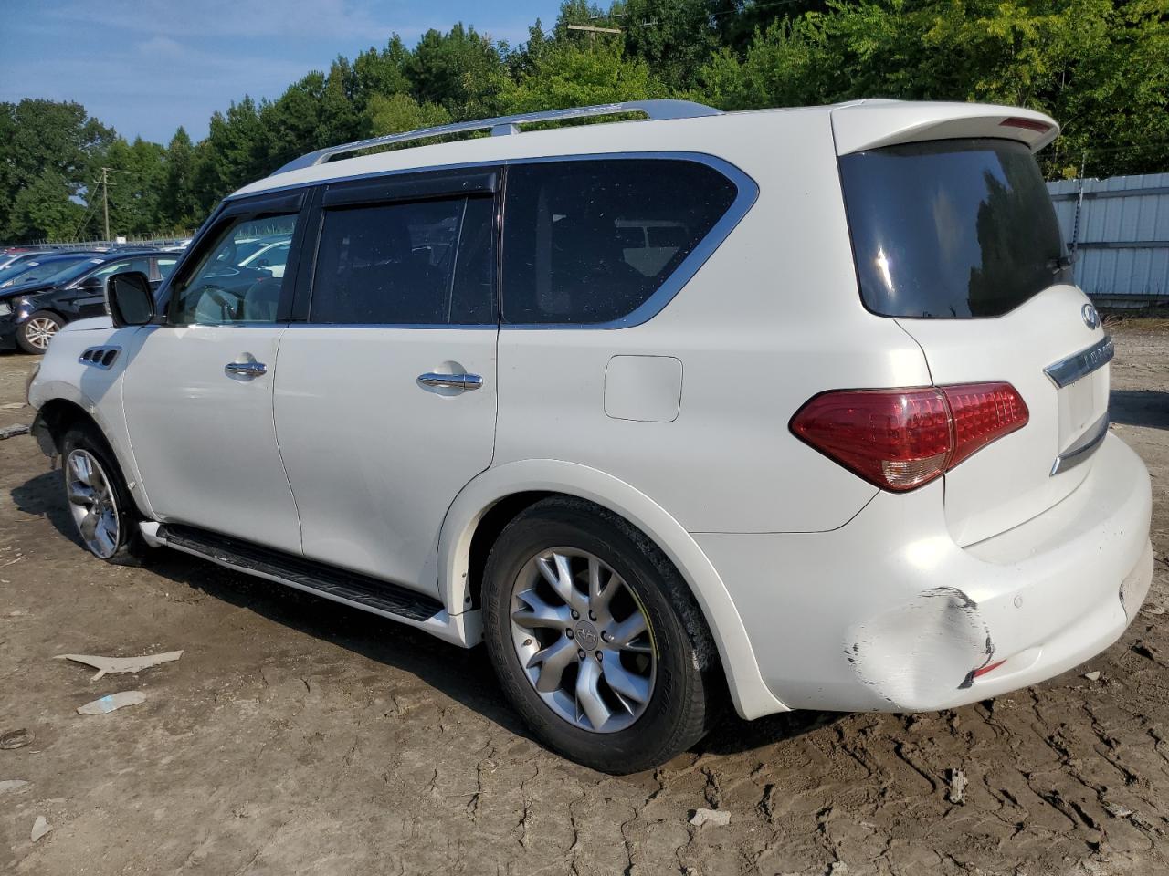2011 Infiniti QX56 VIN JN8AZ2NE6B9004261 Copart auction photo, front end / rear end damage thumbnail 2