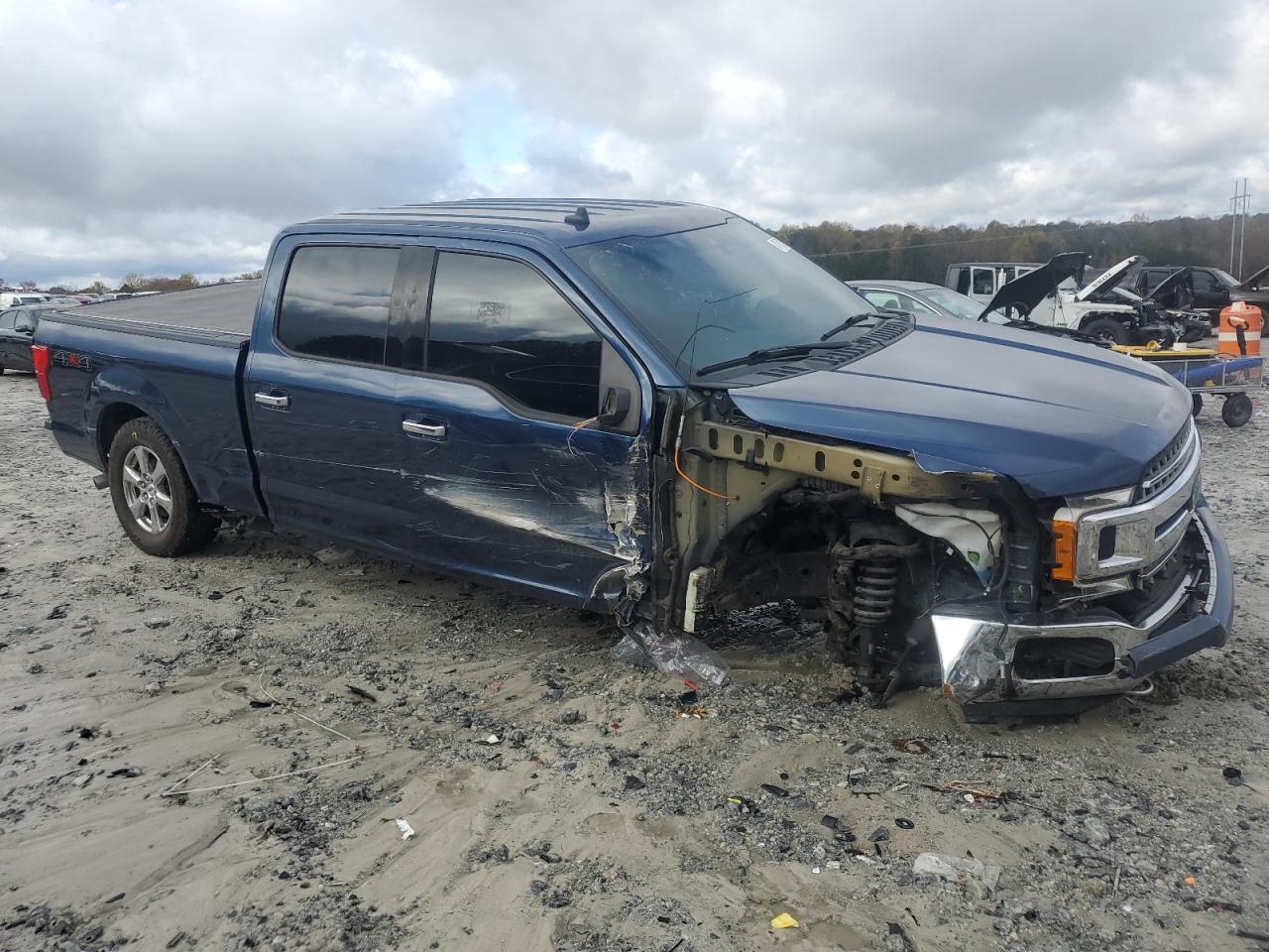 2019 Ford F-150 VIN 1FTFW1E43KKE10227 Copart auction photo, all over damage thumbnail 4