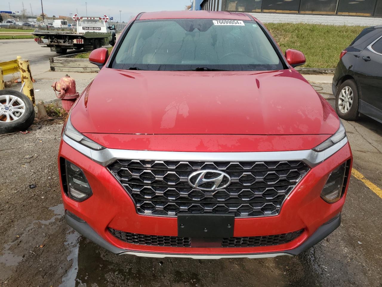 2020 Hyundai Santa Fe VIN 5NMS33AD4LH196564 Copart auction photo, rear end damage thumbnail 5