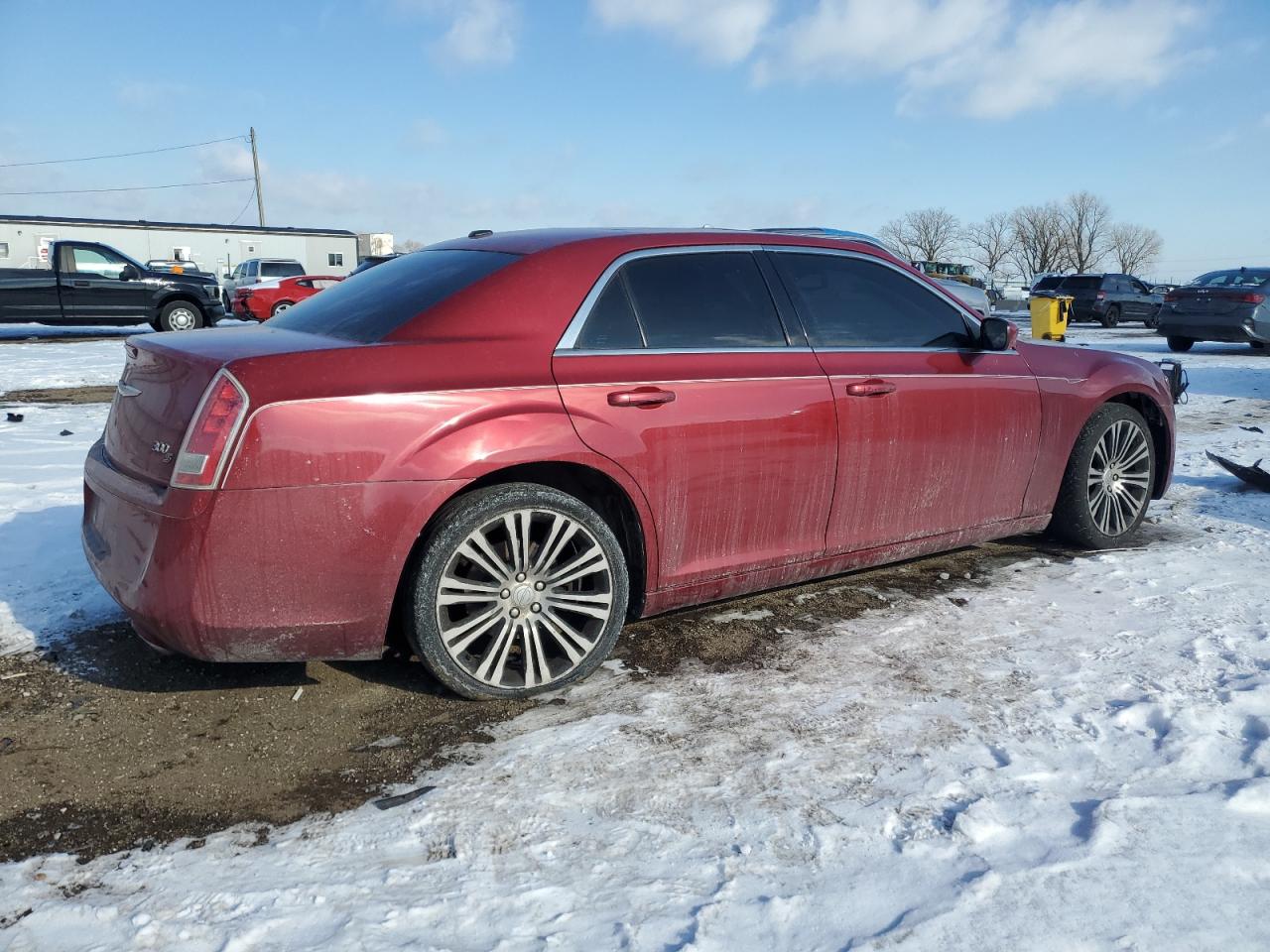 2012 Chrysler 300 VIN 2C3CCABG3CH279243 Copart auction photo, side / front end damage thumbnail 3