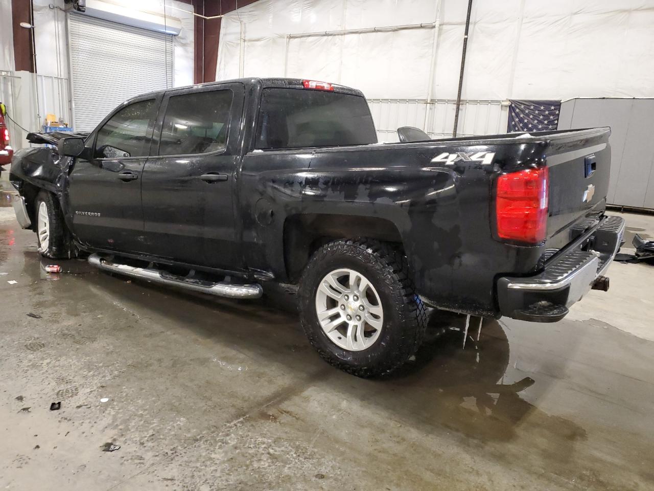 2014 Chevrolet Silverado VIN 3GCUKREC8EG169074 Copart auction photo, front end / side damage thumbnail 2