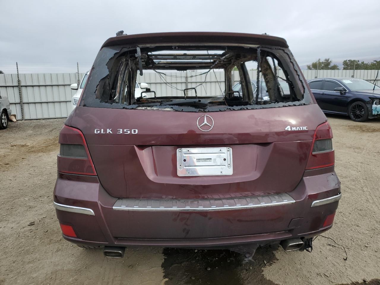 2011 Mercedes-Benz GLK-klasse VIN WDCGG8HB4BF648062 Copart auction photo, burn / missing/altered vin damage thumbnail 6