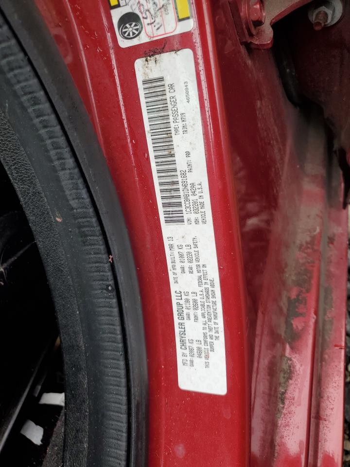 2013 Chrysler 200 VIN 1C3CCBAB1DN691682 Copart auction photo, front end damage thumbnail 13