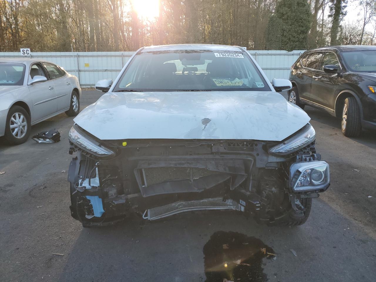 2020 Hyundai Kona VIN KM8K12AA7LU458670 Copart auction photo, front end damage thumbnail 5