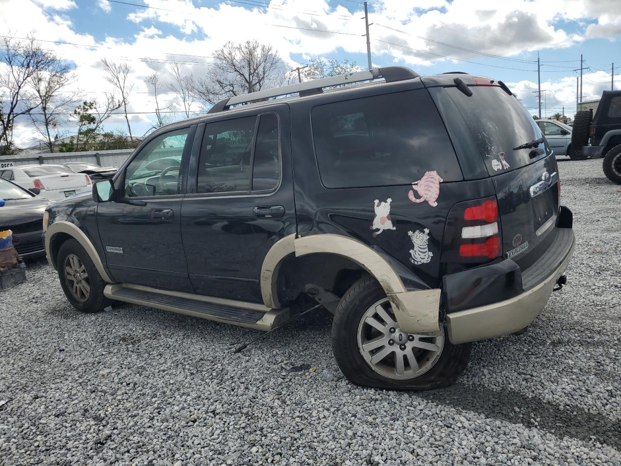 2007 Ford Explorer VIN 1FMEU74E87UB74258 Copart auction photo, side damage thumbnail 2