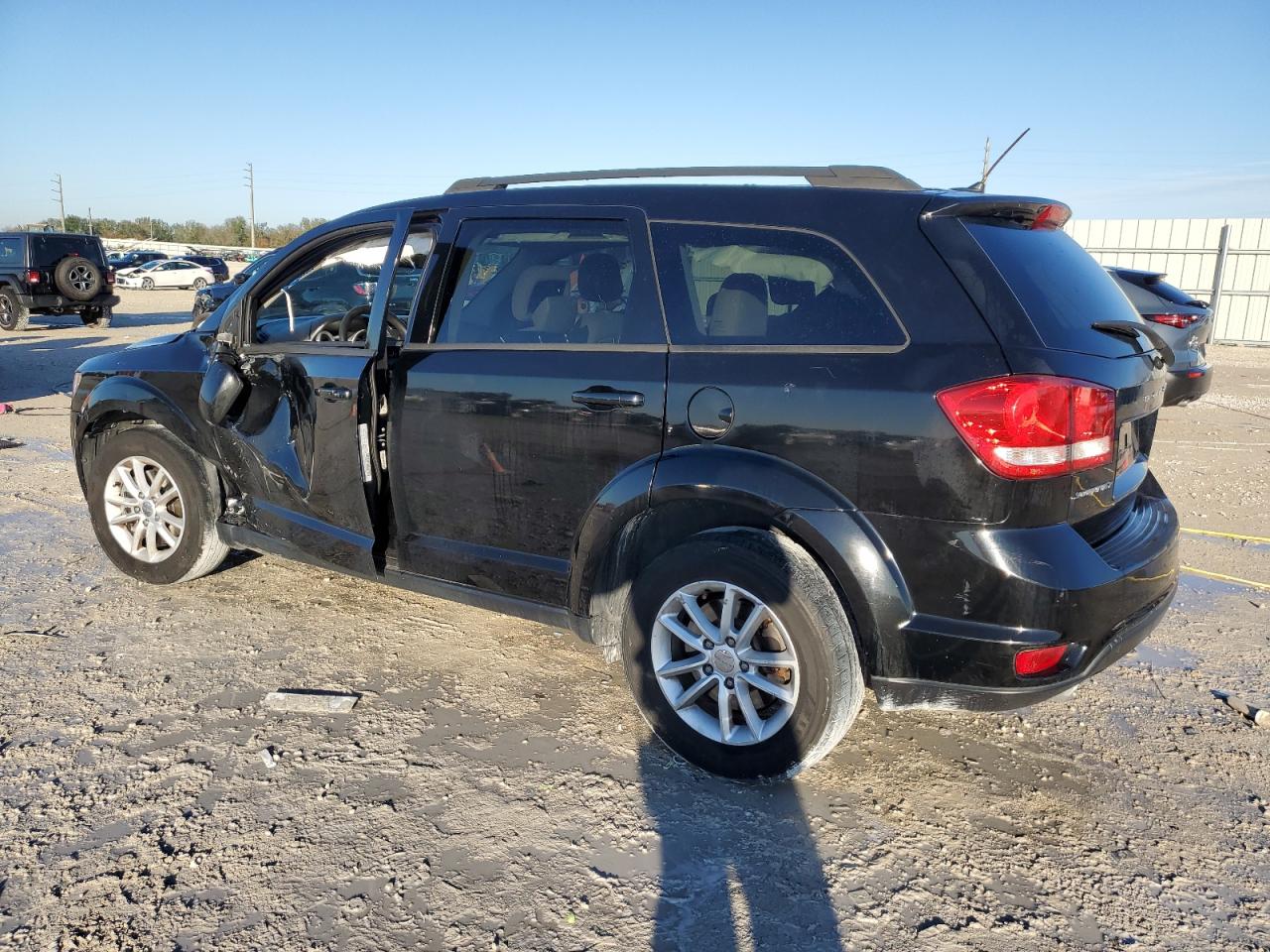 2015 Dodge Journey VIN 3C4PDCBGXFT552020 Copart auction photo, side damage thumbnail 2