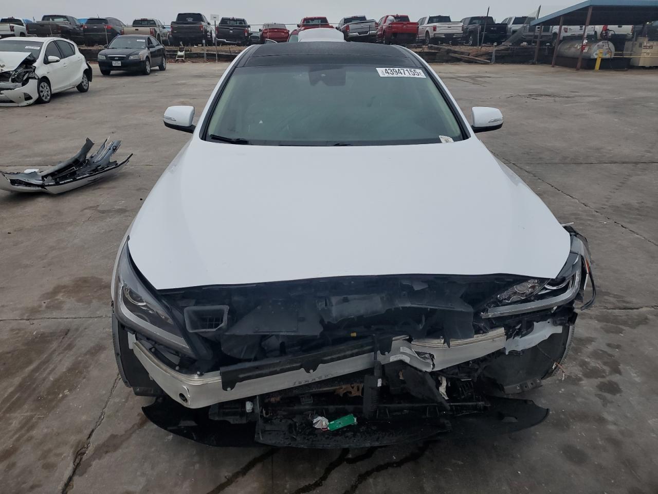 2018 Genesis G80 VIN KMHGN4JE9JU227923 Copart auction photo, undercarriage / front end damage thumbnail 5