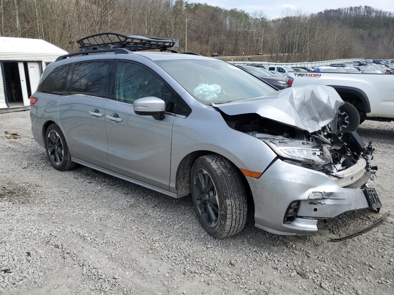2022 Honda Odyssey VIN 5FNRL6H97NB026706 Copart auction photo, front end damage thumbnail 4