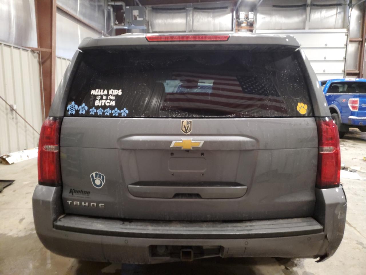 2018 Chevrolet Tahoe VIN 1GNSKBKCXJR387425 Copart auction photo, front end / side damage thumbnail 6
