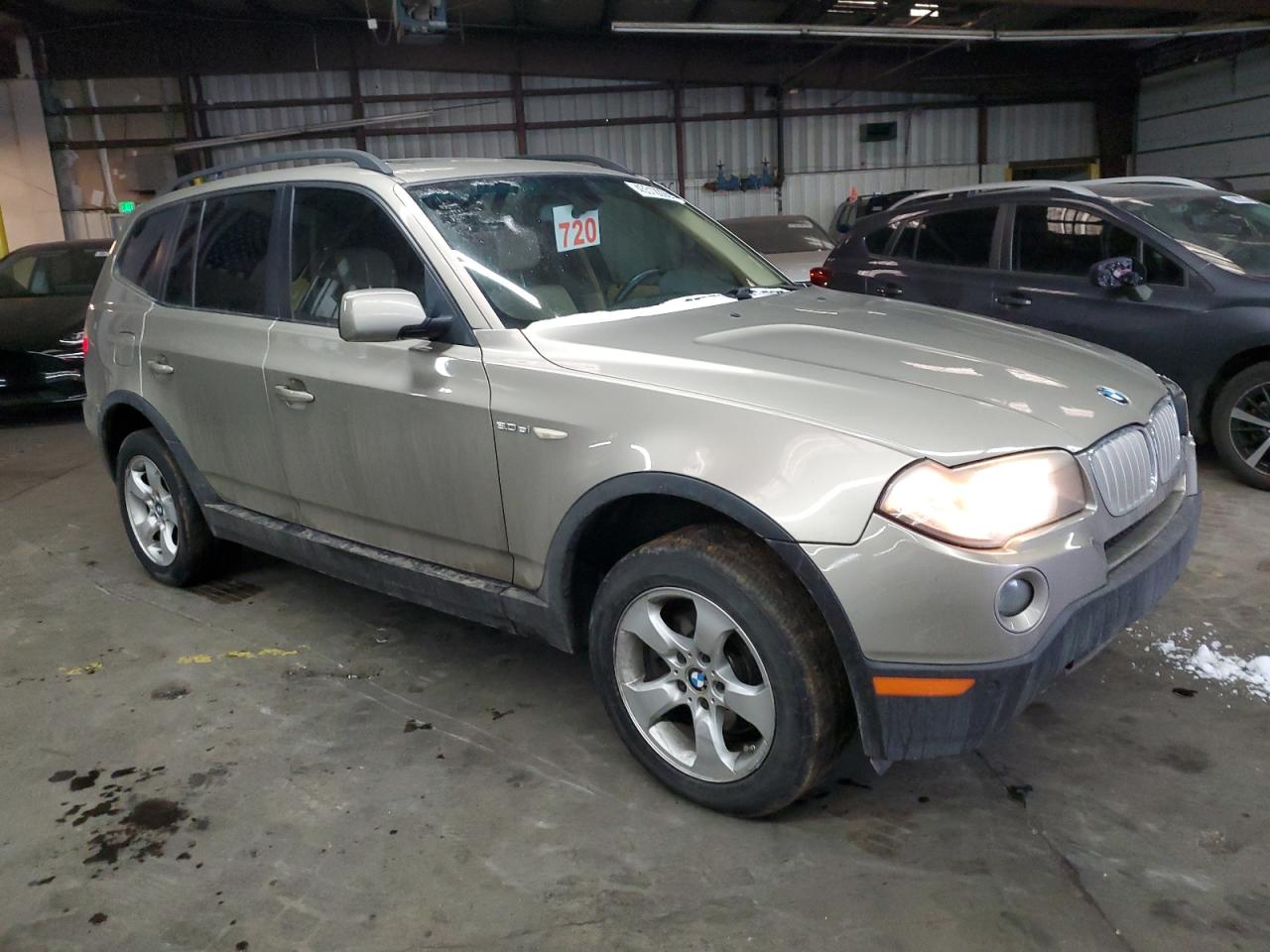 2007 BMW X3 VIN WBXPC93407WF26845 Copart auction photo, front end damage thumbnail 4