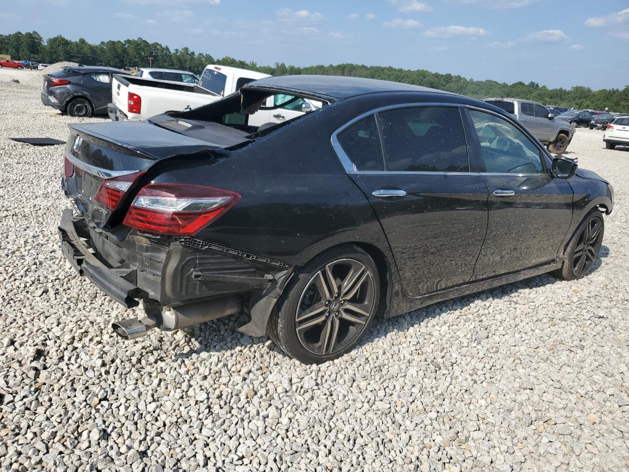 2016 Honda Accord VIN 1HGCR2F54GA195186 Copart auction photo, all over damage thumbnail 3
