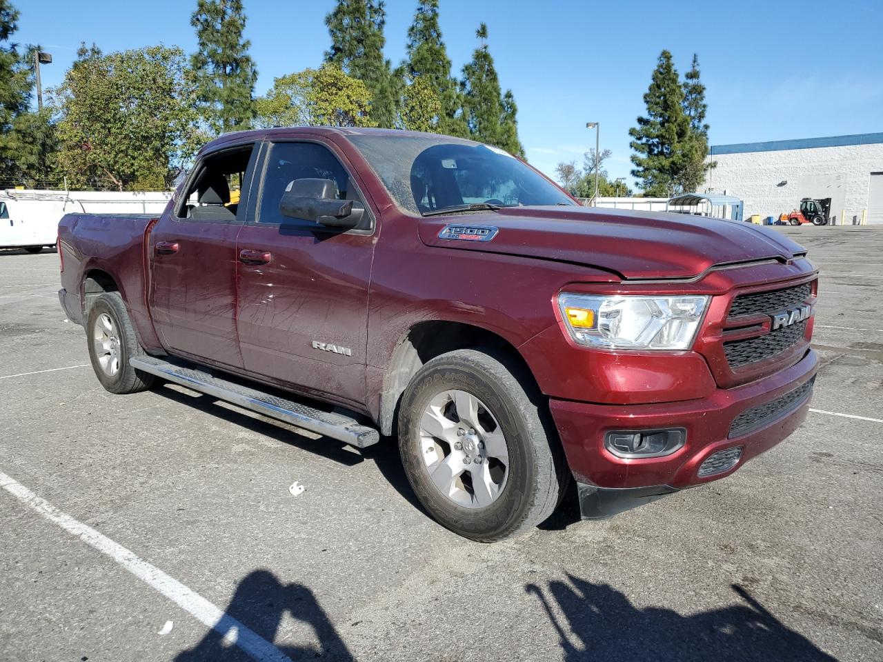 2022 RAM 1500 VIN 1C6RREFM7NN265598 Copart auction photo, top/roof damage thumbnail 4