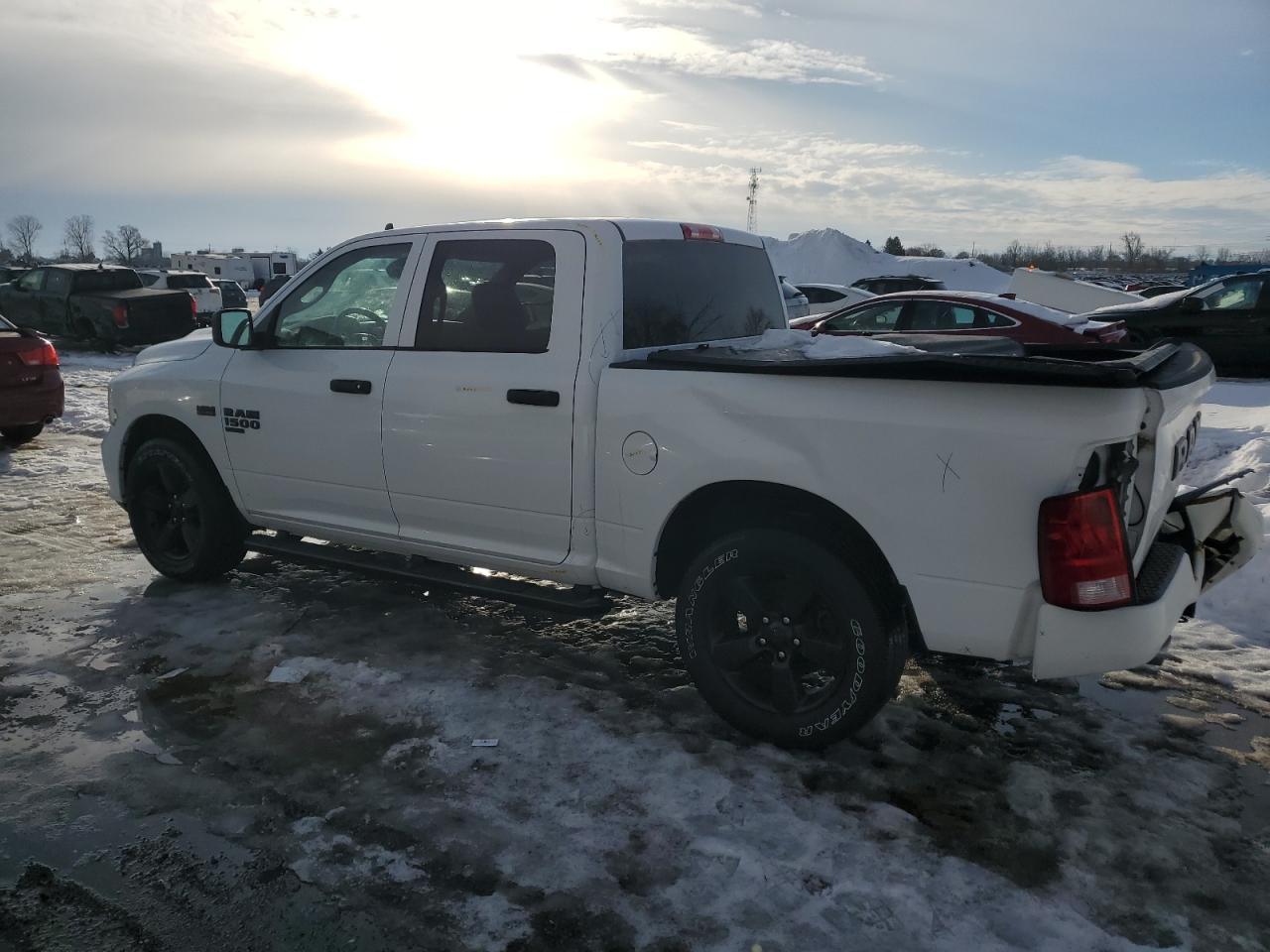 2021 RAM 1500 VIN 3C6RR7KT2MG513448 Copart auction photo, rear end damage thumbnail 2