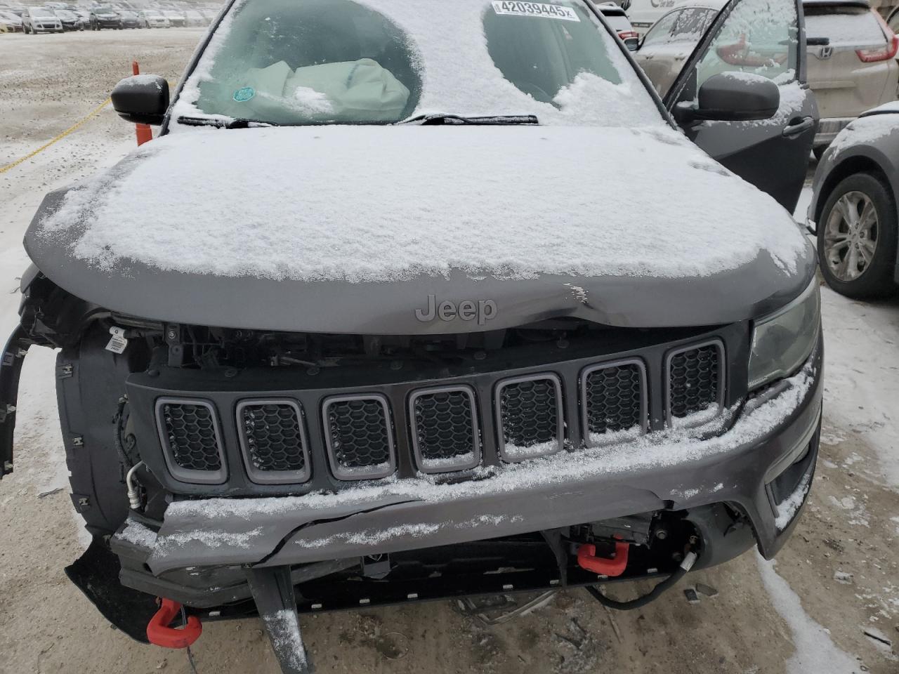 2018 Jeep Compass VIN 3C4NJDDB9JT417496 Copart auction photo, front end damage thumbnail 13