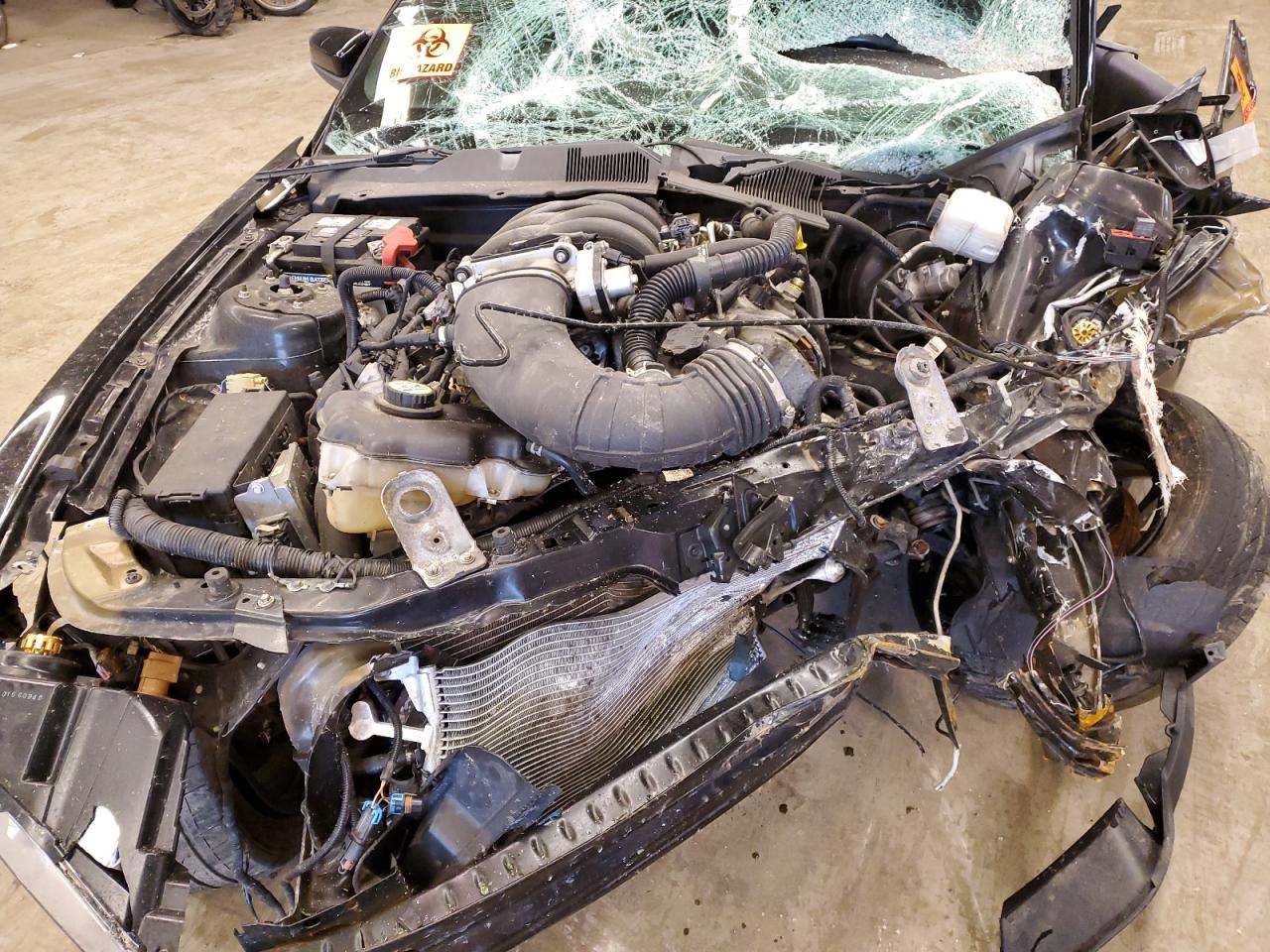 2010 Ford Mustang VIN 1ZVBP8CH3A5129808 Copart auction photo, all over damage thumbnail 11