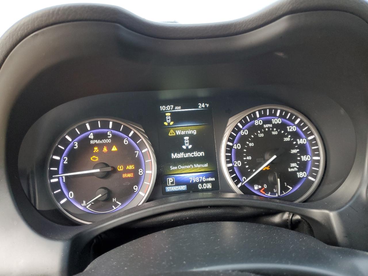 2017 Infiniti Q50 VIN JN1EV7AR4HM840237 Copart auction photo, all over damage thumbnail 9