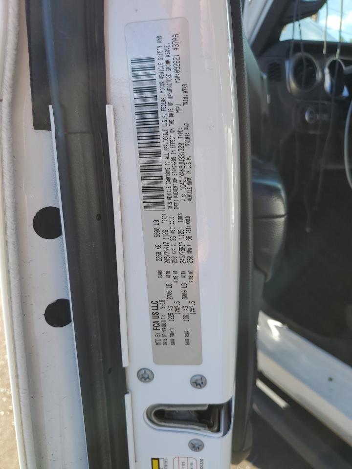 2018 Jeep Wrangler VIN 1C4GJXAN9JW331320 Copart auction photo, side damage thumbnail 15