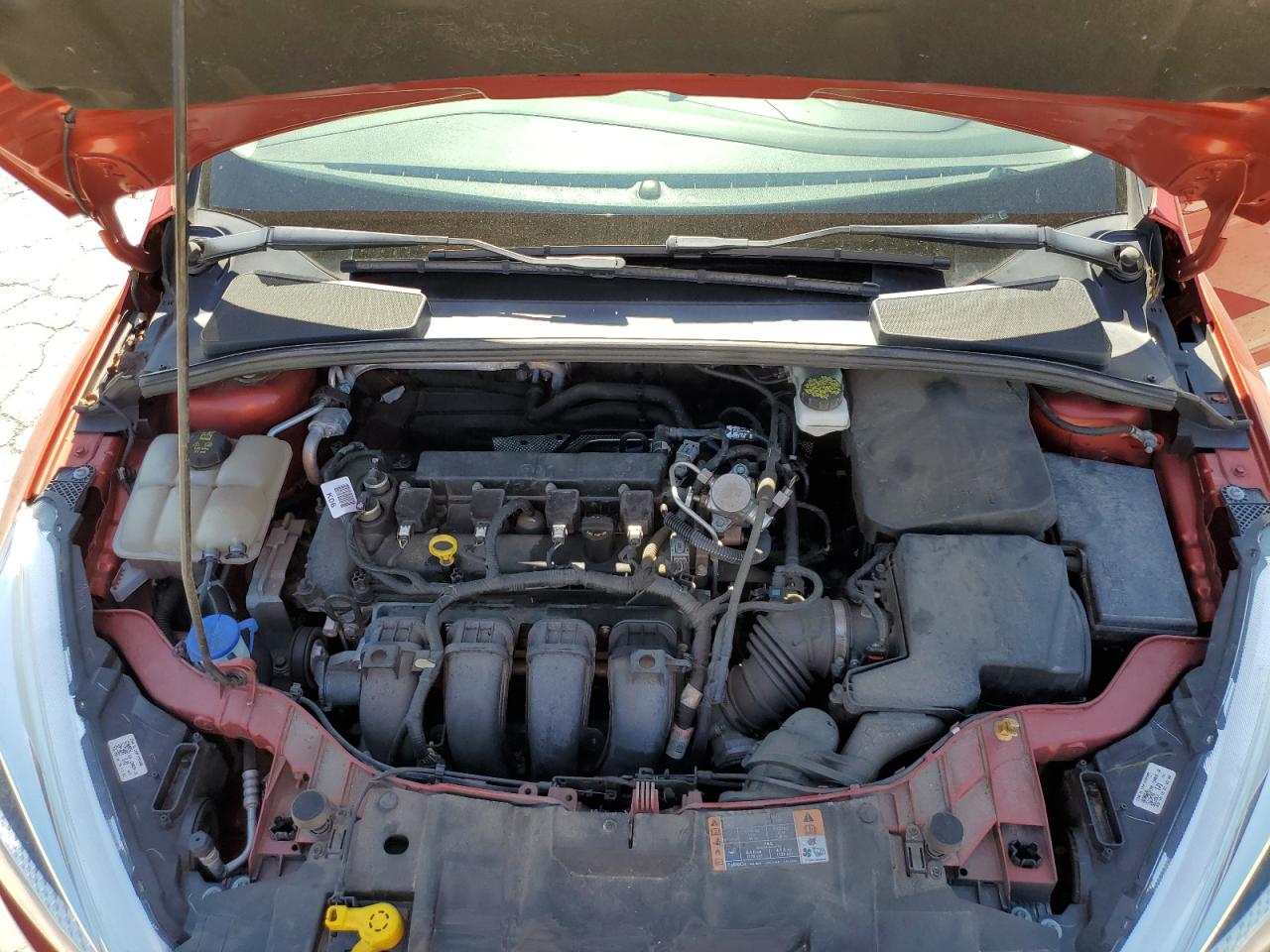 2018 Ford Focus VIN 1FADP3F20JL292424 Copart auction photo, rear end / undercarriage damage thumbnail 12