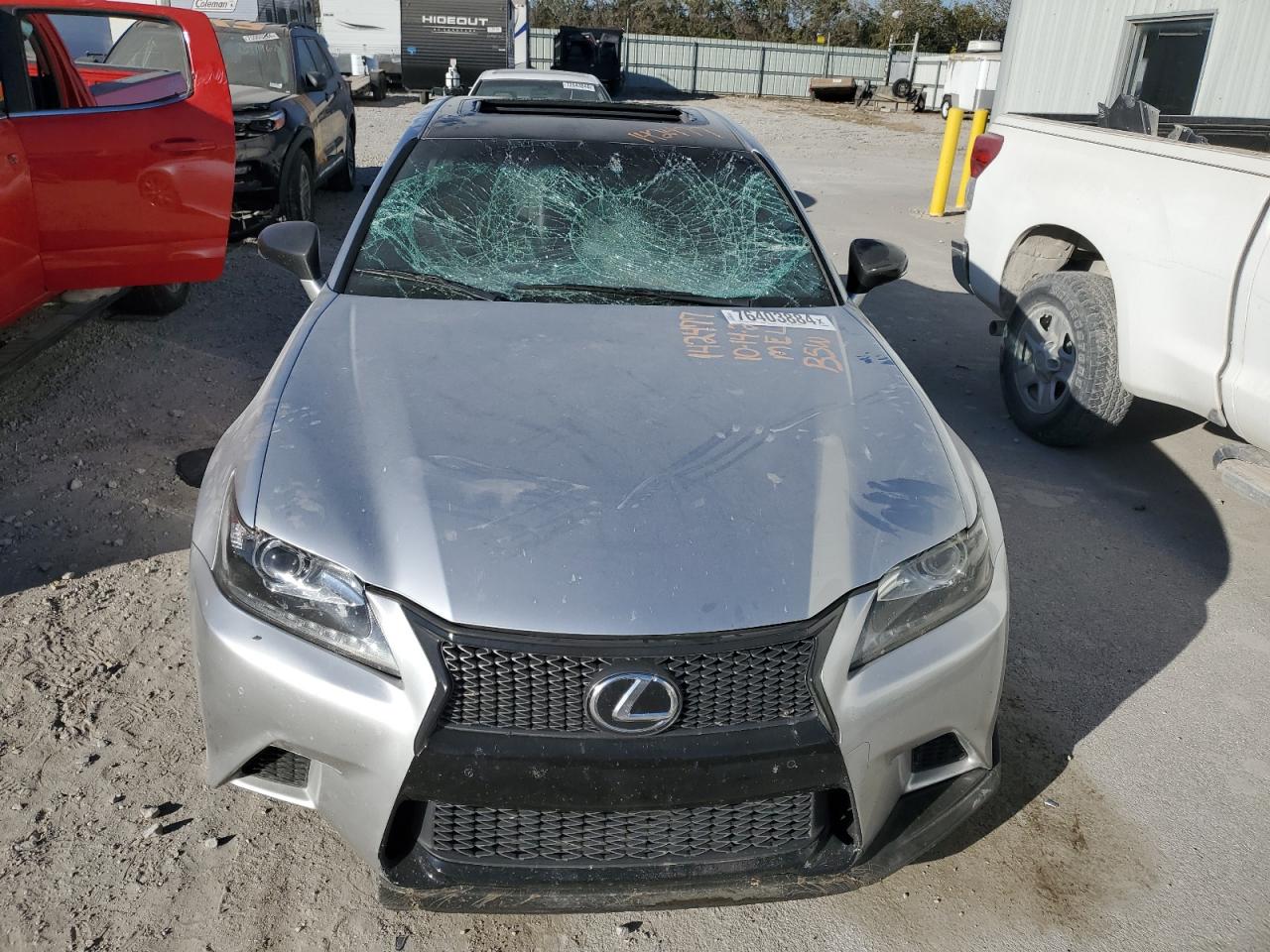 2014 Lexus GS VIN JTHBE1BL7E5033397 Copart auction photo, all over damage thumbnail 5