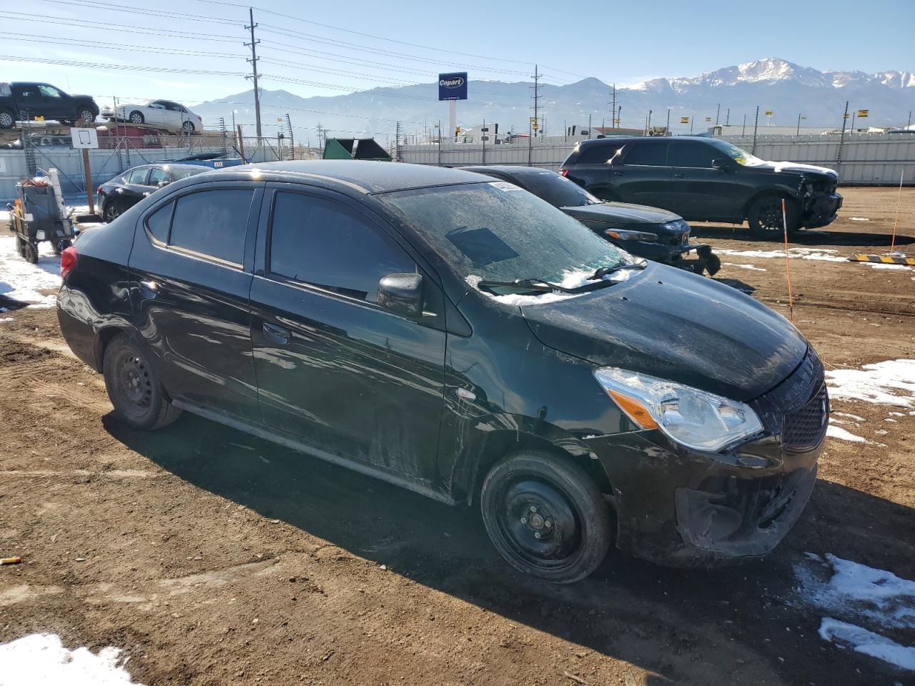 2020 Mitsubishi Mirage VIN ML32F3FJ8LHF03781 Copart auction photo, front end damage thumbnail 4