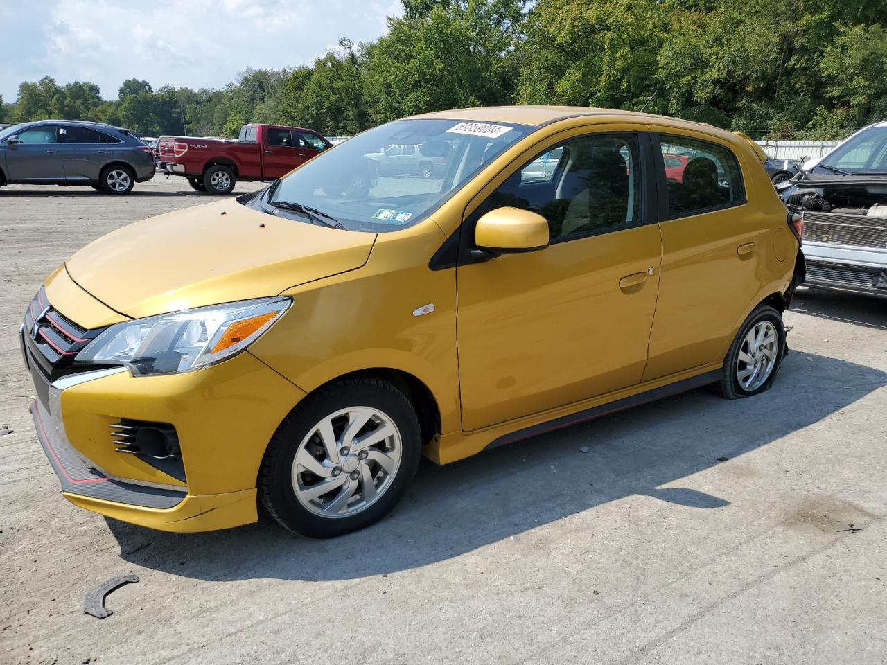 2021 Mitsubishi Mirage VIN ML32AUHJ3MH004936