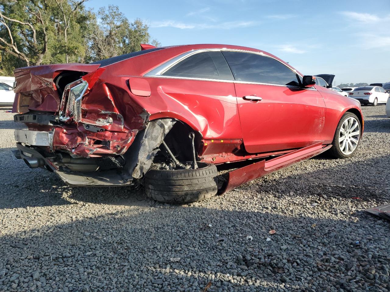 2018 Cadillac ATS VIN 1G6AA1RX7J0153261 Copart auction photo, rear end damage thumbnail 3