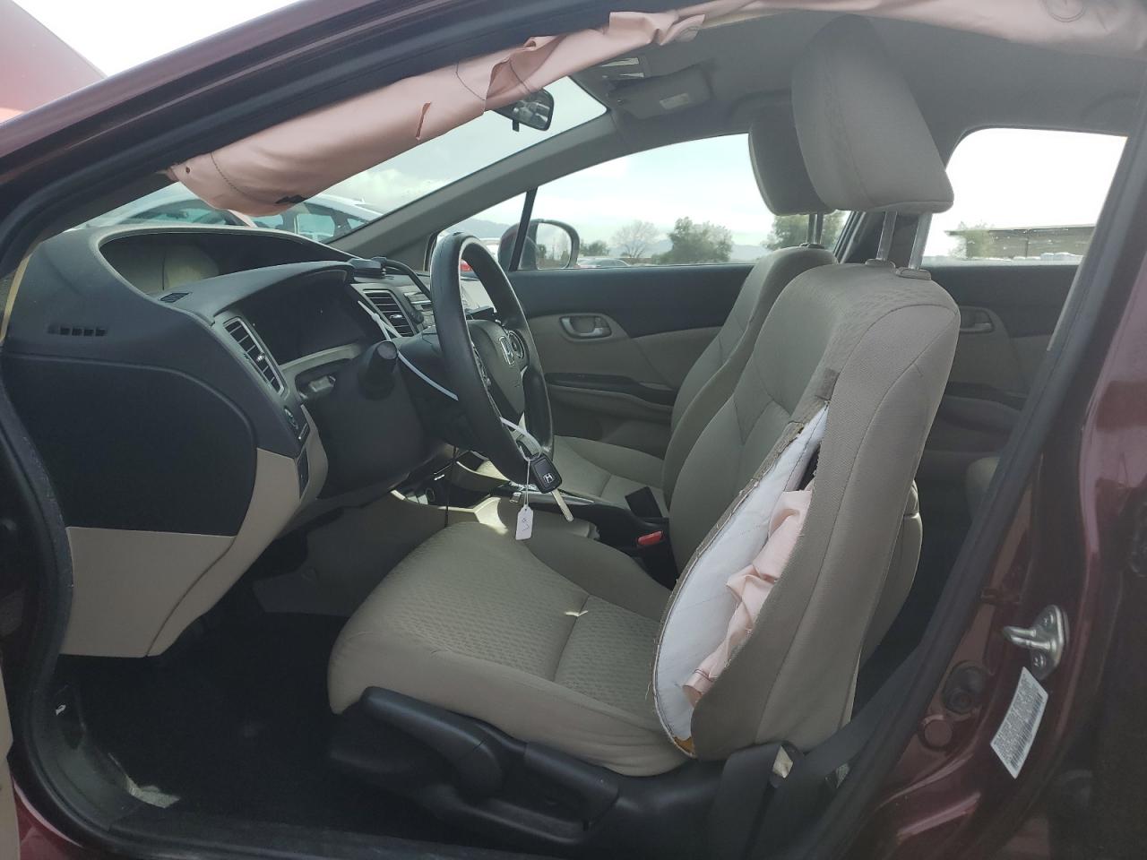 2015 Honda Civic VIN 19XFB2F50FE290808 Copart auction photo, undercarriage / rear end damage thumbnail 7