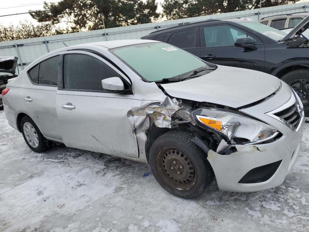 2016 Nissan Versa VIN 3N1CN7AP1GL849931 Copart auction photo, front end / side damage thumbnail 4