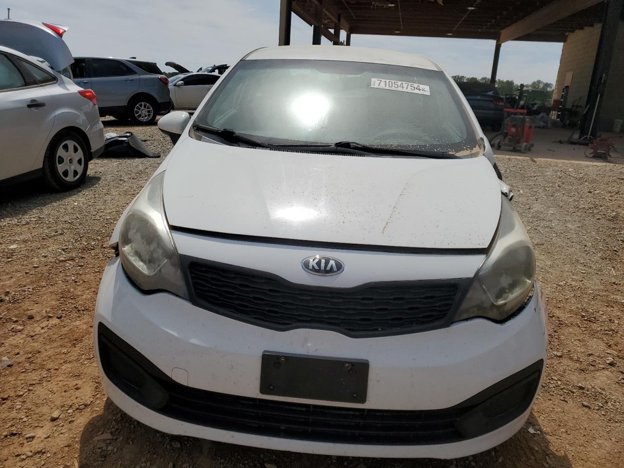 2015 KIA Rio VIN KNADM4A38F6438693 Copart auction photo, front end / side damage thumbnail 5