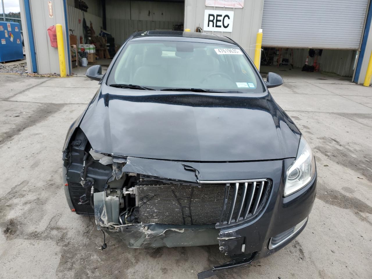 2011 Buick Regal VIN W04GY5GV0B1059949 Copart auction photo, front end / side damage thumbnail 5
