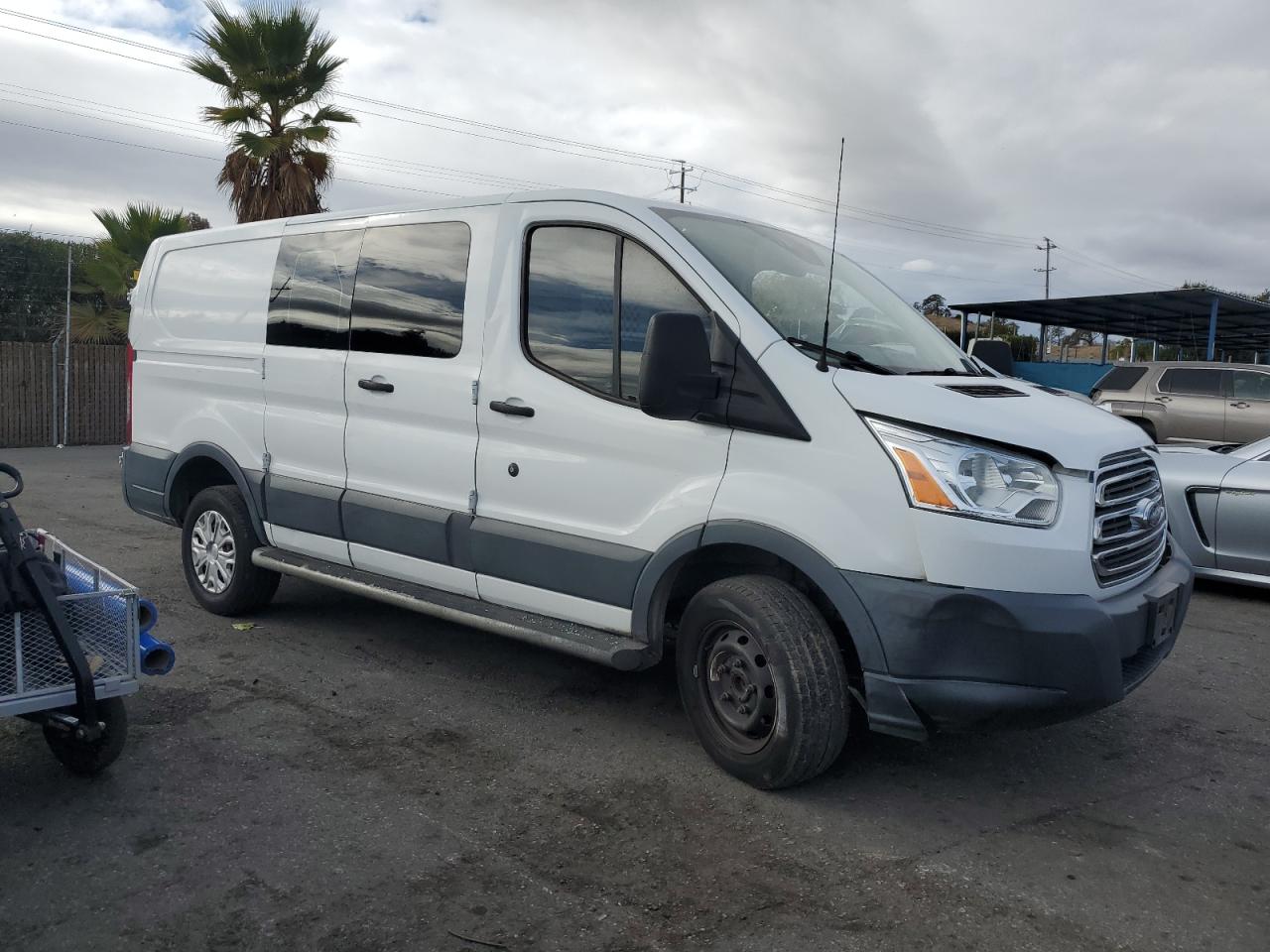 2016 Ford Transit VIN 1FTYR1ZM3GKB05277 Copart auction photo, all over damage thumbnail 4