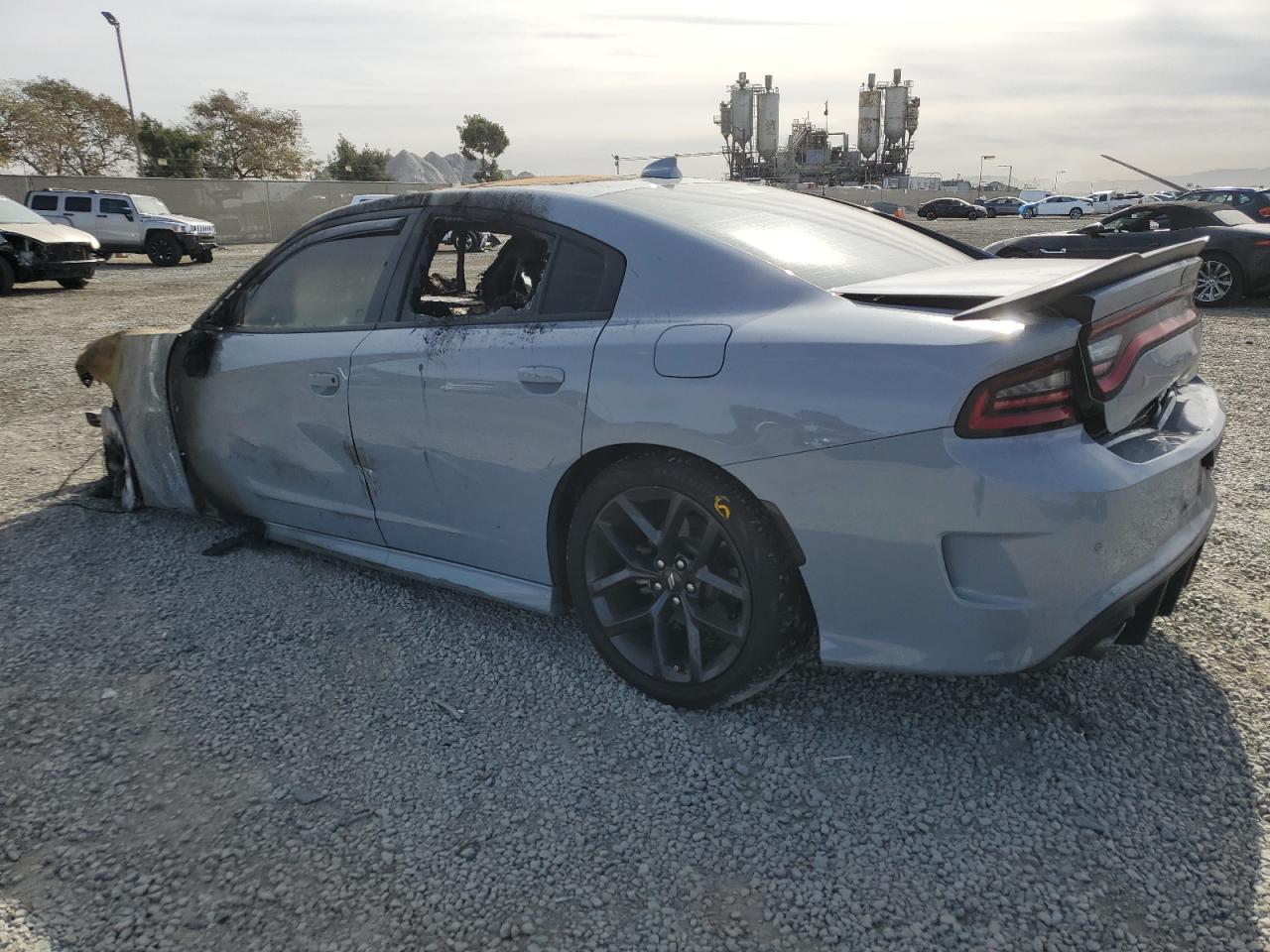 2021 Dodge Charger VIN 2C3CDXCT7MH682767 Copart auction photo, burn damage thumbnail 2