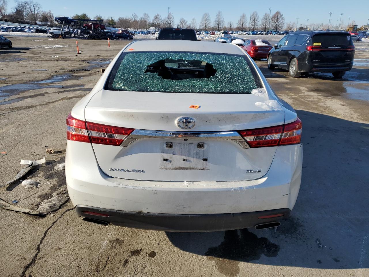 2013 Toyota Avalon VIN 4T1BK1EB6DU014417 Copart auction photo, rear end / side damage thumbnail 6