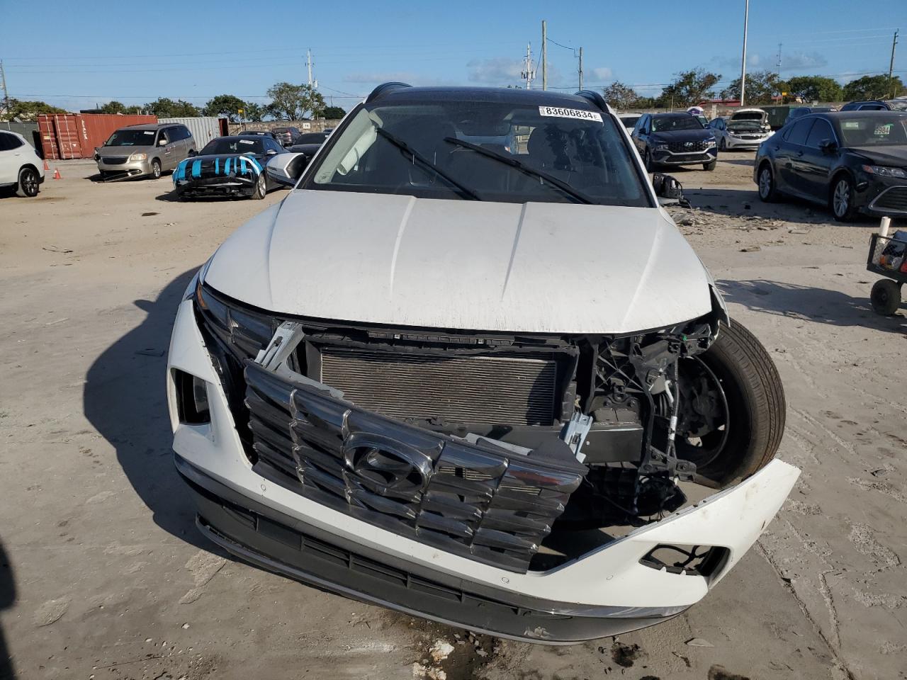 2022 Hyundai Tucson VIN 5NMJE3AEXNH086281 Copart auction photo, all over damage thumbnail 5