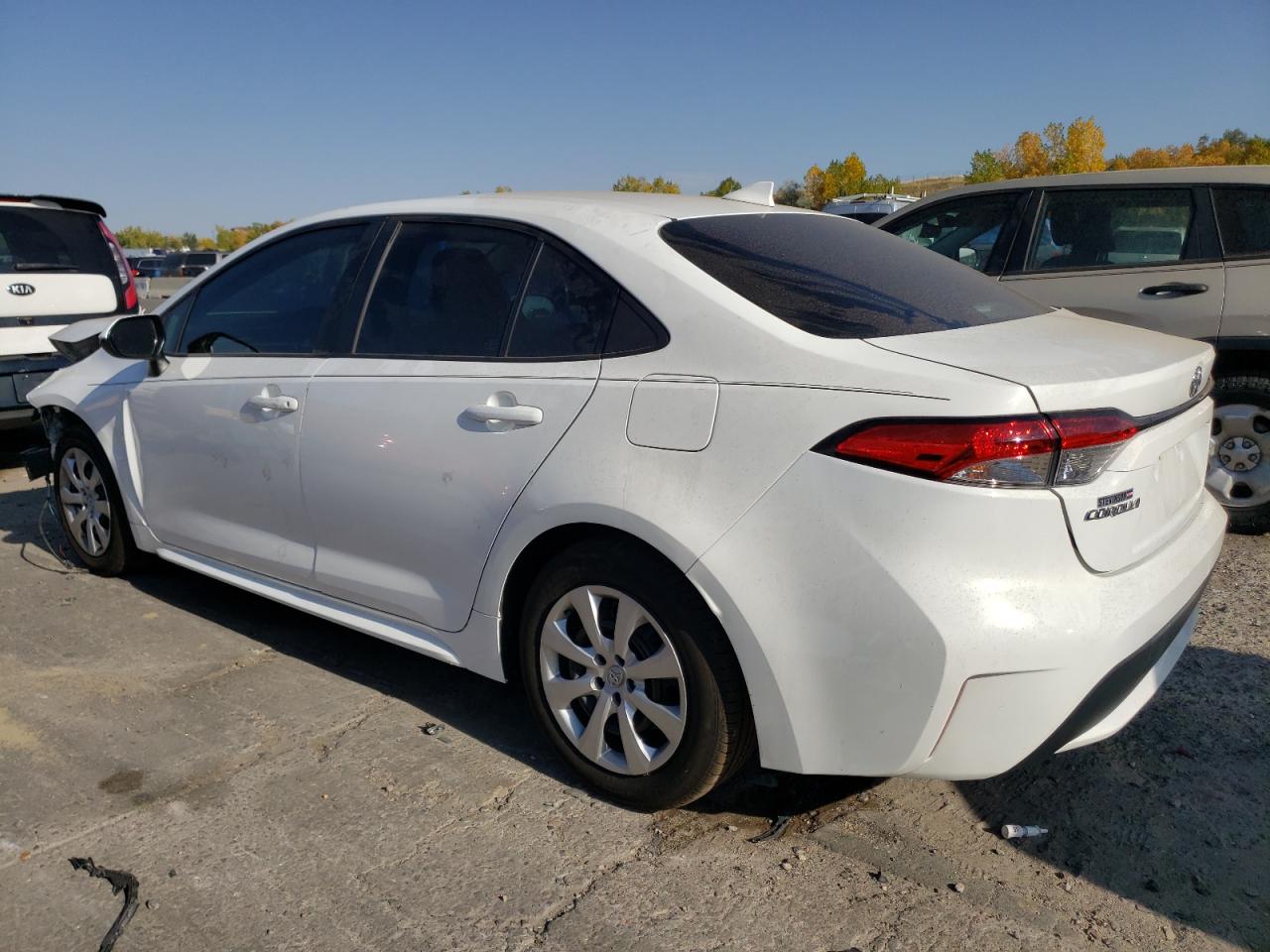 2021 Toyota Corolla VIN 5YFEPMAE0MP152035 Copart auction photo, front end / hail damage thumbnail 2
