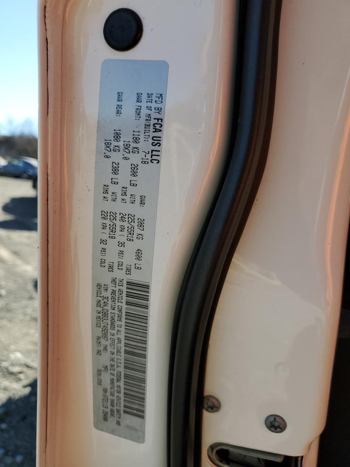 2018 Jeep Compass VIN 3C4NJDBB3JT492097 Copart auction photo, front end / undercarriage damage thumbnail 15