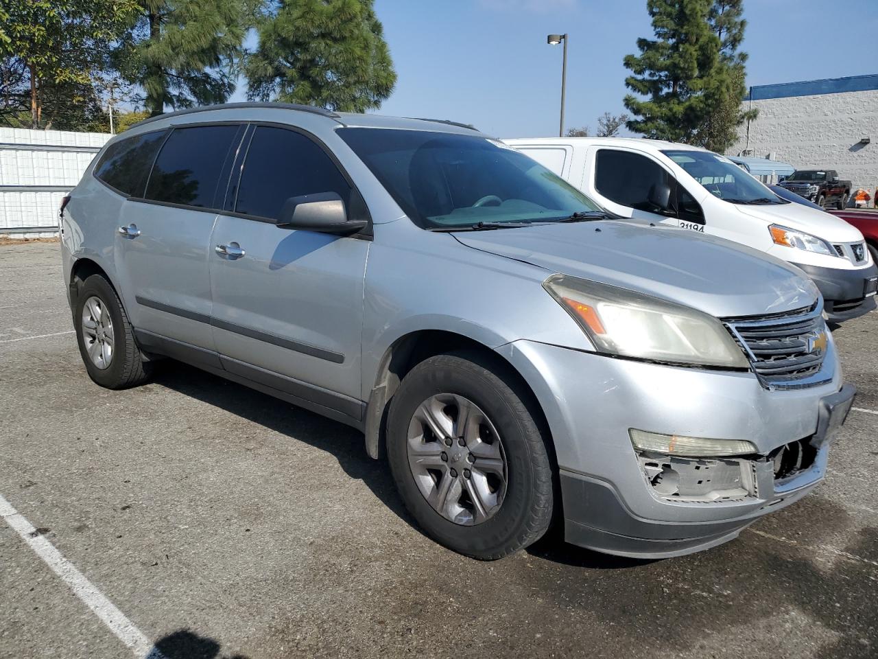 2014 Chevrolet Traverse VIN 1GNKRFED9EJ130302 Copart auction photo, rear end / front end damage thumbnail 4