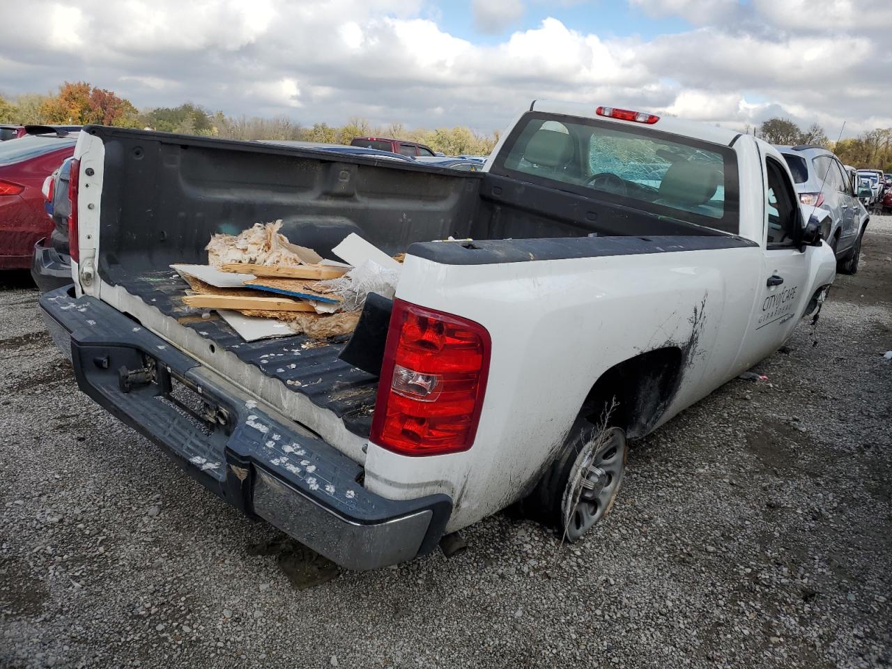 2012 Chevrolet Silverado VIN 1GCNCPEAXCZ182118 Copart auction photo, front end / side damage thumbnail 3