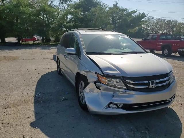 2014 Honda Odyssey VIN 5FNRL5H60EB069056 Copart auction photo, front end / side damage thumbnail 12