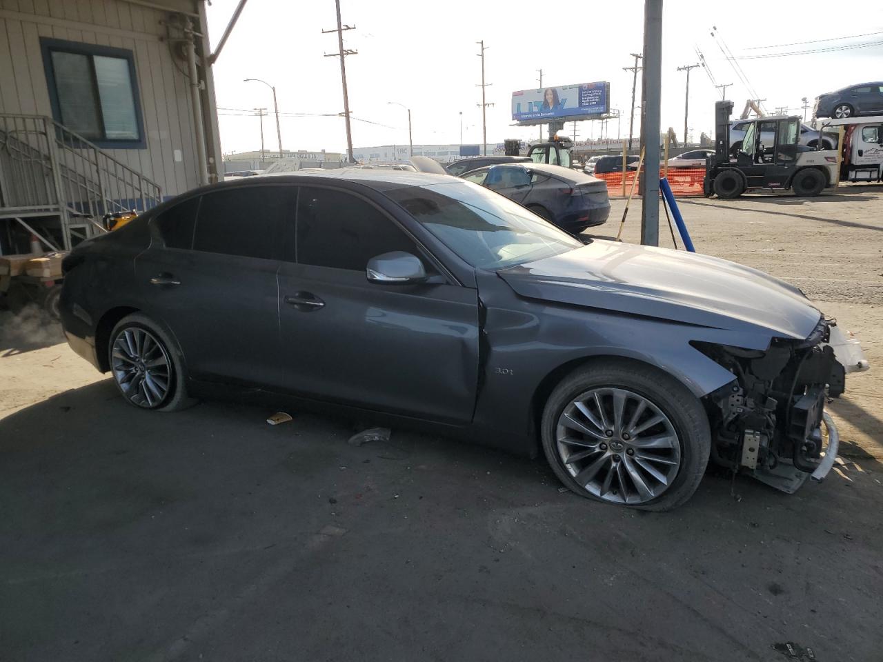 2019 Infiniti Q50 VIN JN1EV7AP1KM518726 Copart auction photo, front end damage thumbnail 4