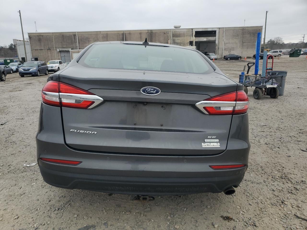 2019 Ford Fusion VIN 3FA6P0HD7KR128757 Copart auction photo, undercarriage / side damage thumbnail 6
