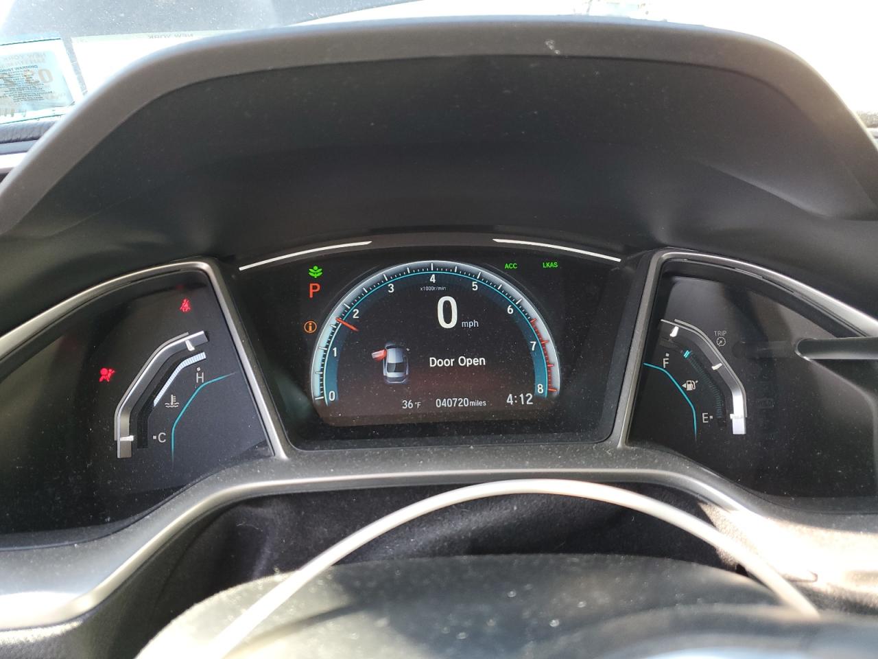 2020 Honda Civic VIN 19XFC1F33LE206918 Copart auction photo, rear end damage thumbnail 9