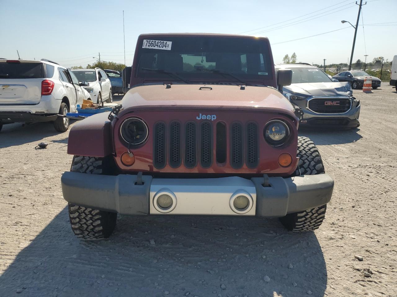 2008 Jeep Wrangler VIN 1J4GA59108L594212 Copart auction photo, front end / side damage thumbnail 5