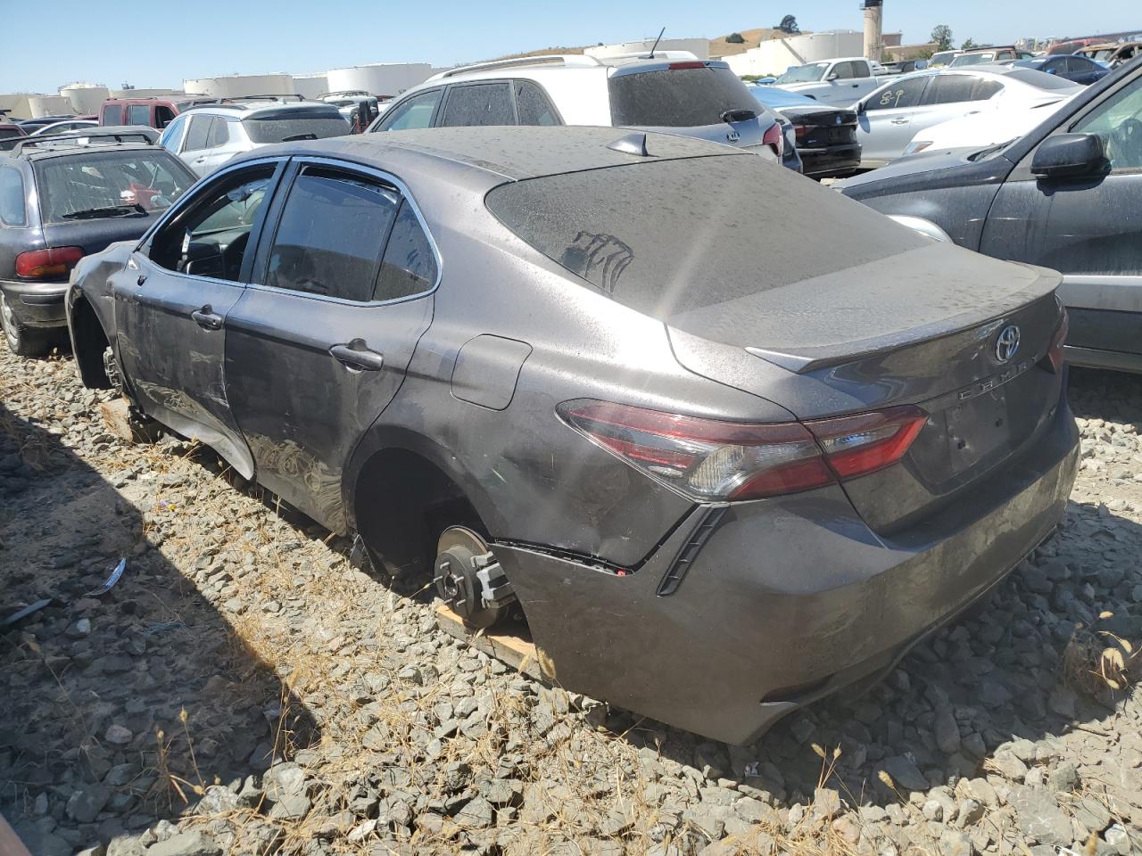 2023 Toyota Camry VIN 4T1G11AK5PU165980 Copart auction photo, side / stripped damage thumbnail 2