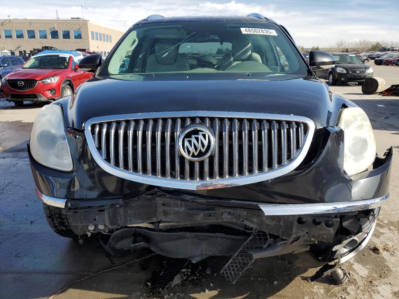 2012 Buick Enclave VIN 5GAKVCED0CJ332494 Copart auction photo, front end / side damage thumbnail 5