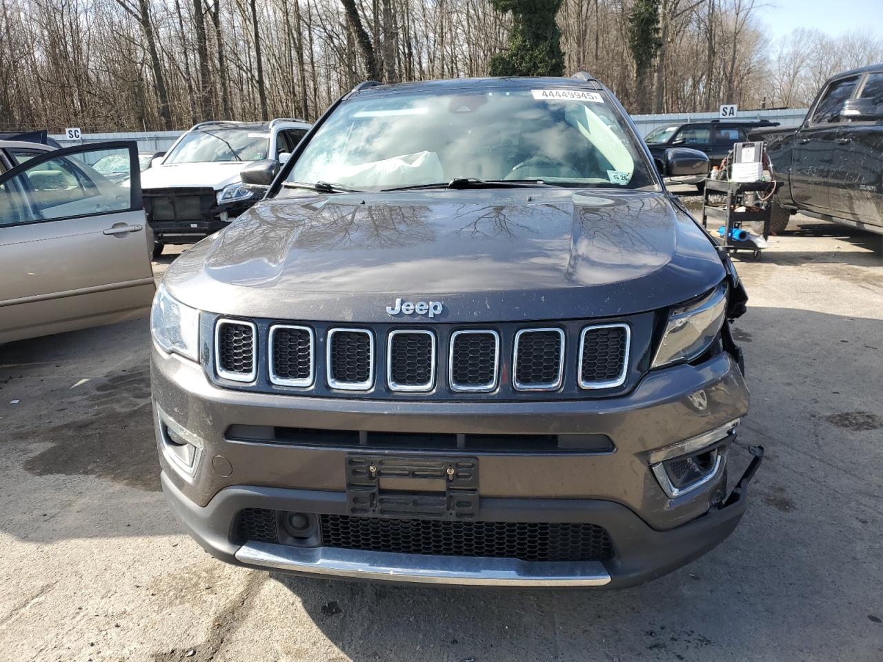 2021 Jeep Compass VIN 3C4NJDCB2MT579069 Copart auction photo, front end / side damage thumbnail 5
