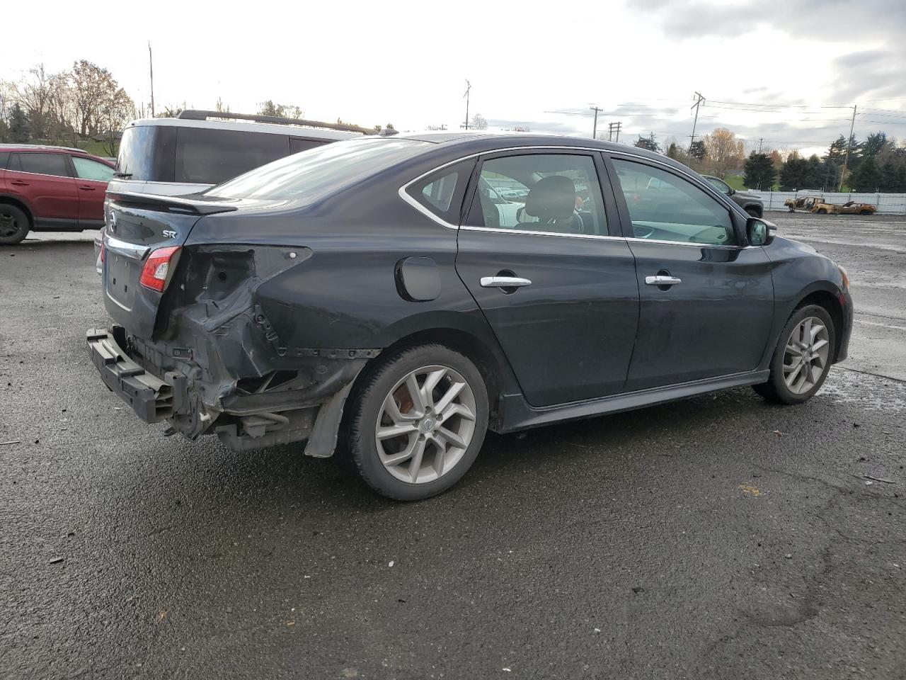 2015 Nissan Sentra VIN 3N1AB7AP4FY370338 Copart auction photo, rear end damage thumbnail 3