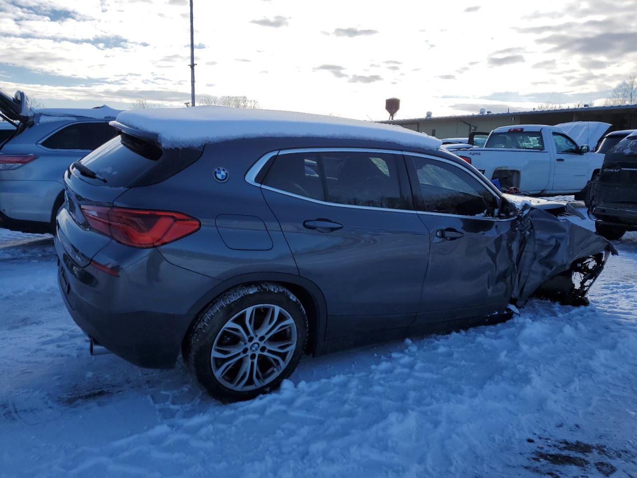 2020 BMW X2 VIN WBXYJ1C07L5N91343 Copart auction photo, undercarriage / side damage thumbnail 3