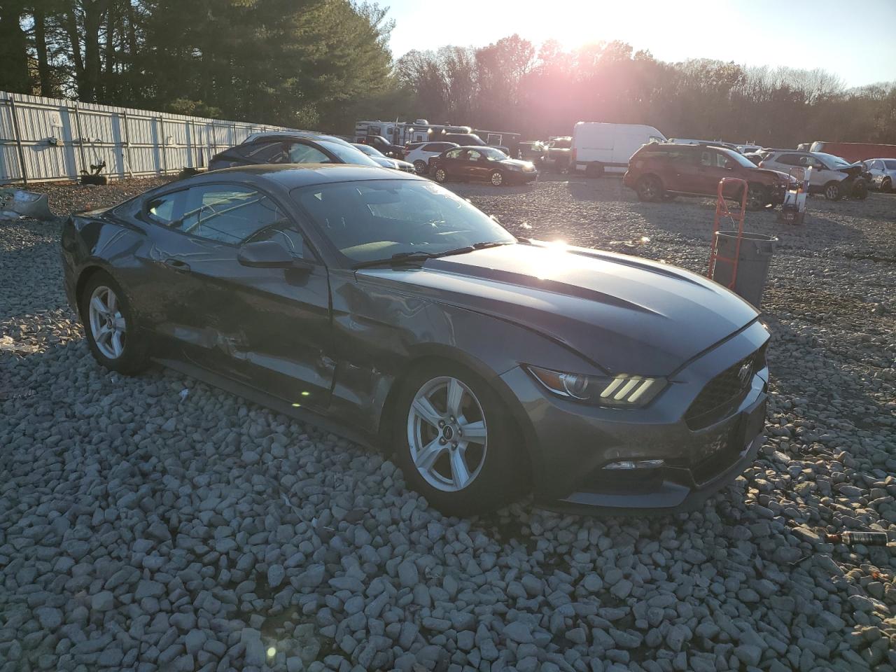 2015 Ford Mustang VIN 1FA6P8AM4F5427110 Copart auction photo, side / undercarriage damage thumbnail 4